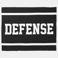 DEFENSE Atleta Texto Blanco Rayas En Negrita Negro