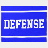 DEFENSE Atletismo Rayas Blancas en Azul Brillante