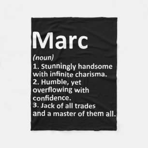 Manta Polar Definición de Marc Nombre Personalizado Cumpleaños
