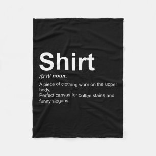 Manta Polar Definición divertida de camisas Diseño de definici