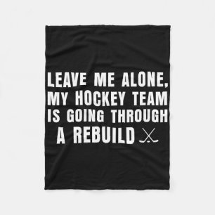 Manta Polar Déjame en paz, mi equipo de hockey está pasando po