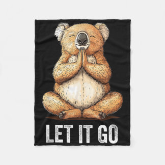 Manta Polar Dejar Ir Koala Haciendo Yoga Meditación Zen