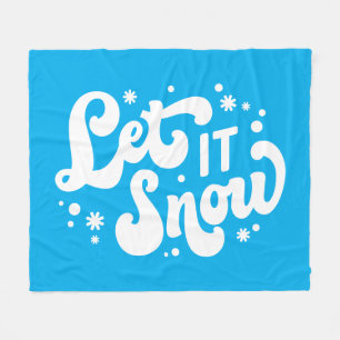 Manta Polar Dejar que nieve diseño invernal