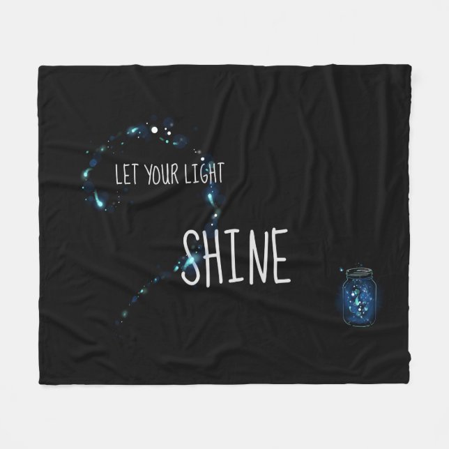 Manta Polar Dejar que su Personalizado brillante claro (Frente (Horizontal))