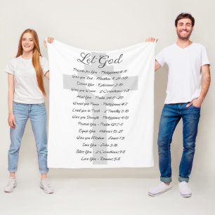 Manta Polar Dejemos que la escritura de Dios sea inspiración