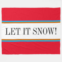 DEJEN QUE NIEVE Fun Festividad Rayas Blancas Rojas