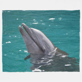 Manta Polar Delfín en verde