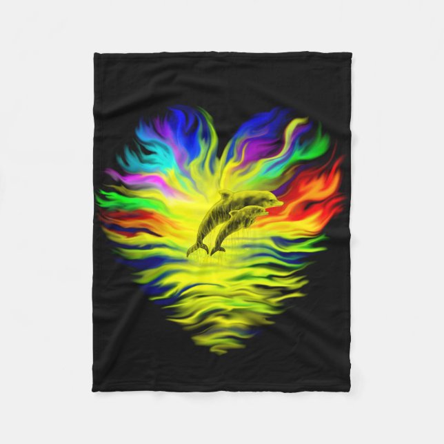 Manta Polar Delfines al sol (Anverso)