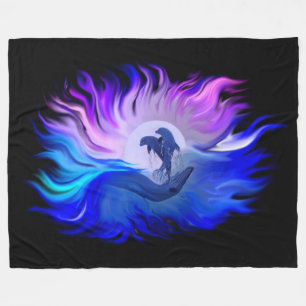 Manta Polar Delfines en la luna