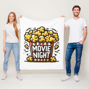 Manta Polar Delicia de Noche de Cine Palomitas Juguetonas