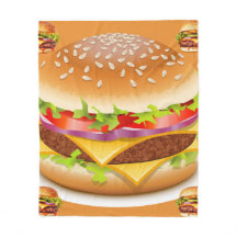 Deliciosamente acogedor Burger Blanket - Regalo pe