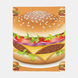 Manta Polar Deliciosamente acogedor Burger Blanket - Regalo pe