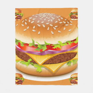 Manta Polar Deliciosamente acogedor Burger Blanket - Regalo pe