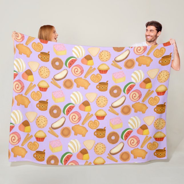 Manta Polar Delicioso Pan Dulce mexicano de pan dulce (In situ)