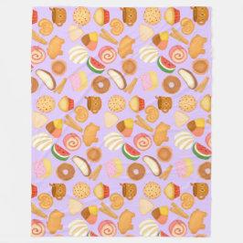 Manta Polar Delicioso Pan Dulce mexicano de pan dulce