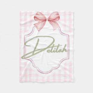 Manta Polar Delilah Baby Nursery Gingham