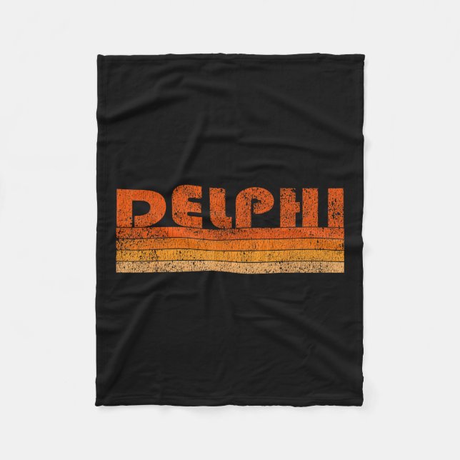 Manta Polar Delphi Grecia Vintage Retro (Anverso)