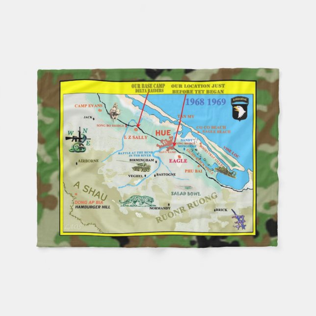 Manta Polar DELTA RAIDERS AO (Área de operación) (Frente (Horizontal))