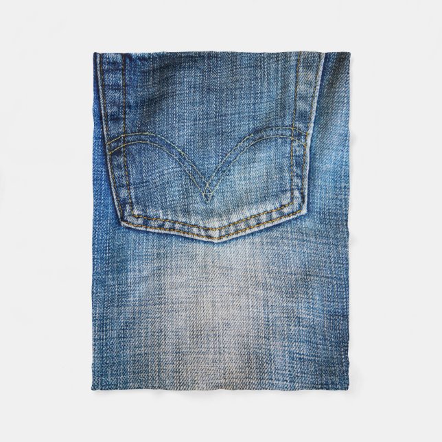 Manta Polar Denim azul (Anverso)