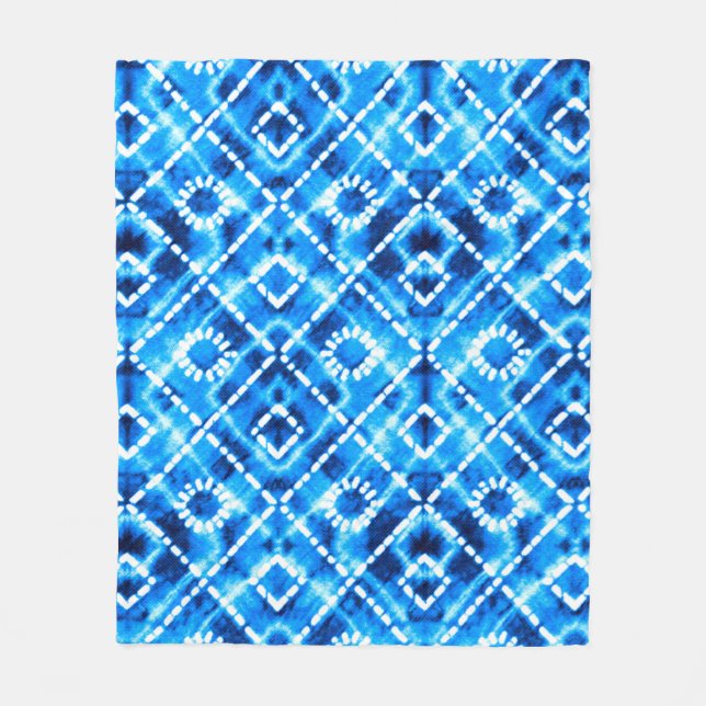 Manta Polar Denim blue tie die texture repeat modern pattern (Anverso)