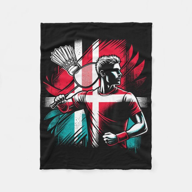 Manta Polar Denmark Badminton Player Proud Patriot Athlete  (Anverso)