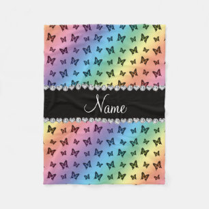 Manta Polar Denominación personalizada patrón de mariposa ar
