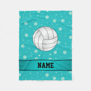 Manta Polar Denominación personalizada Voleibol, copos de niev