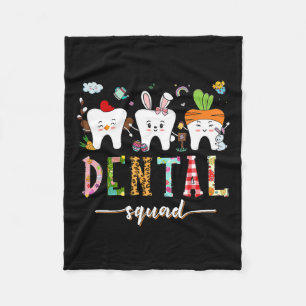 Manta Polar Dental Squad Easter Day Divertido Diente Dental Is