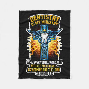 Manta Polar Dentista cristiano La odontología es mi ministerio