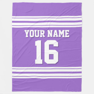 Manta Polar Deporte Amethyst Purple White Jersey