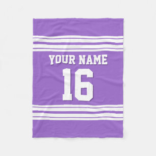 Manta Polar Deporte Amethyst Purple White Jersey