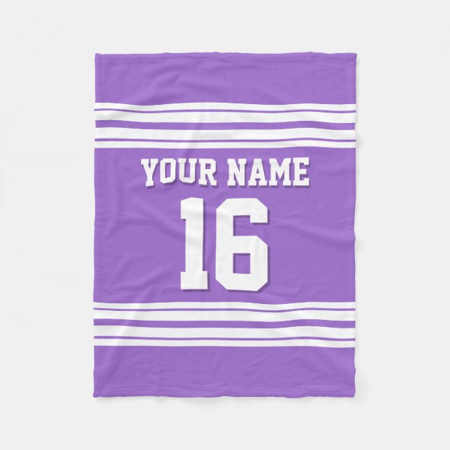 Manta Polar Deporte Amethyst Purple White Jersey (Anverso)