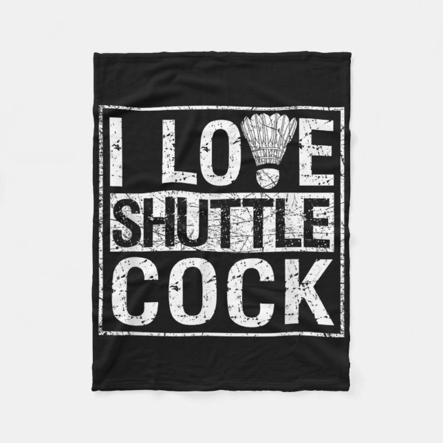 Manta Polar Deportes Birdie Funny Jugadores de Badminton que a (Anverso)