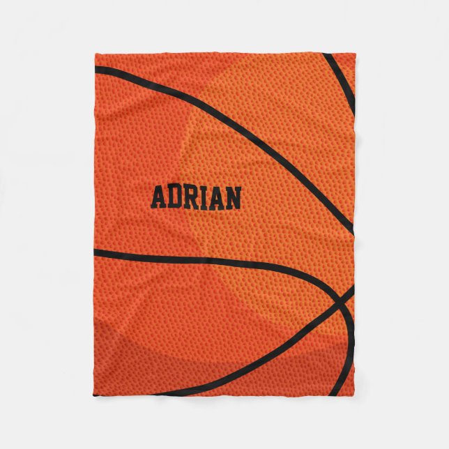 Manta Polar Deportes de baloncesto personalizados (Anverso)