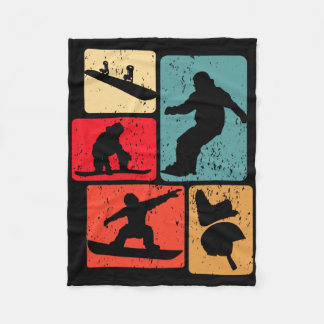 Manta Polar Deportes de invierno divertidos Snowboard Lover Sn