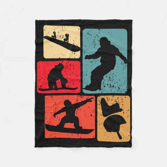 Manta Polar Deportes de invierno divertidos Snowboard Lover Sn (Anverso)