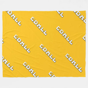 Manta Polar Deportivo Amarillo Naranja Blanco PICKLEBALL Repet