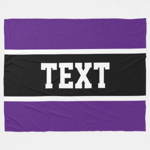 Manta Polar Deportivo Atlético negrita Purple Black Stripes Bl