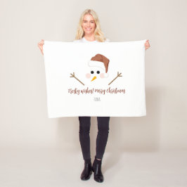 Manta Polar ¡Deseos fríos! Feliz Navidad