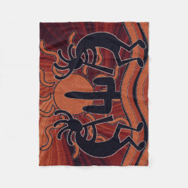 Manta Polar Desert Sun Cactus Kokopelli Southwest Design