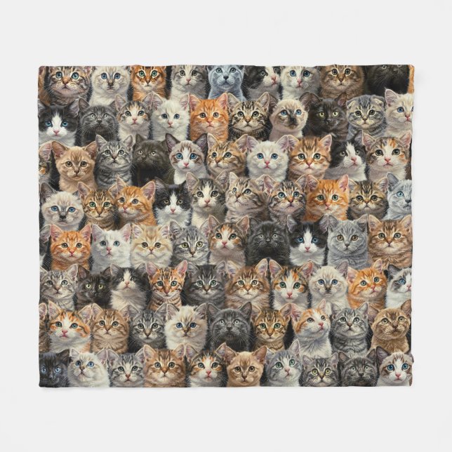 Manta Polar Desfile de Little Kittens (Frente (Horizontal))