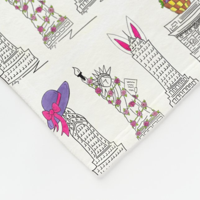 Manta Polar Desfile de Pascua Feliz en Nueva York (Esquina)