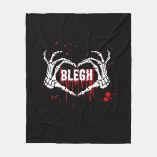 Manta Polar Desglose sangriento, Skeleton Heart Hands Emo, Met