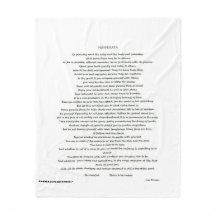 DESIDERATA TIRE BLANKEET