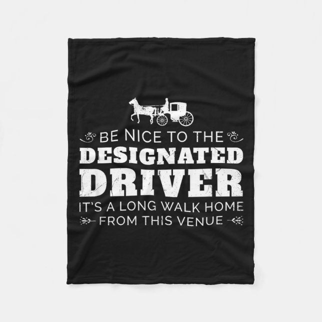 Manta Polar Designated Driver Horse Carriage Funny Men Women Q (Anverso)