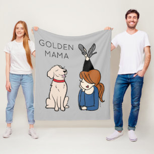 Manta Polar Despertador de oro personalizado Mama Fleece Blank