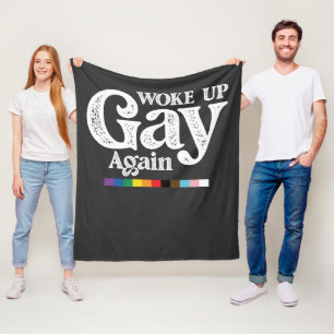 Manta Polar Desperté Gay de Nuevo Apoyo Orgullo LGBT
