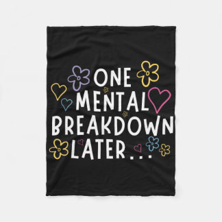 Manta Polar “Después de una crisis mental…” divertida camiseta