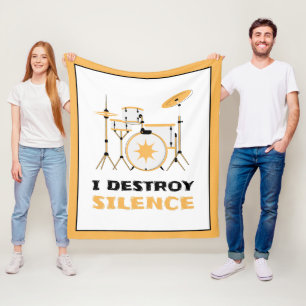 Manta Polar Destruyo el gracioso tambor del silencio