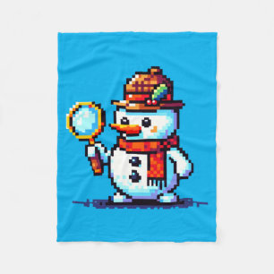 Manta Polar Detective Snowman - Gracioso misterio del invierno